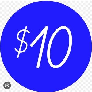 Blue Circle $10 Sign